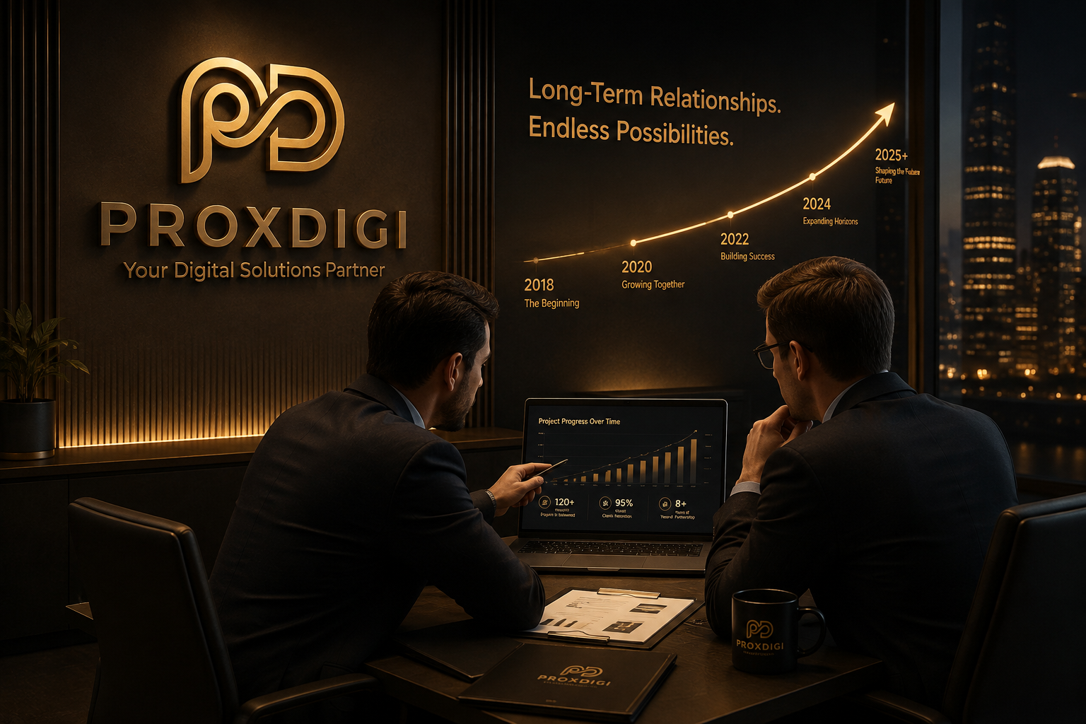 Long-term relationships and future growth partnership concept