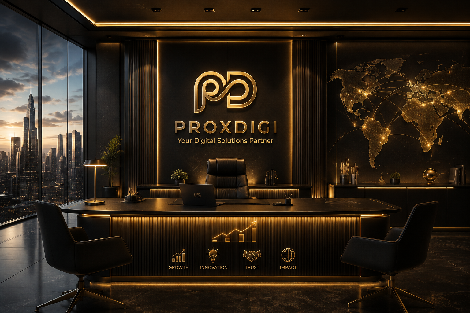 ProxDigi global vision and future digital headquarters concept