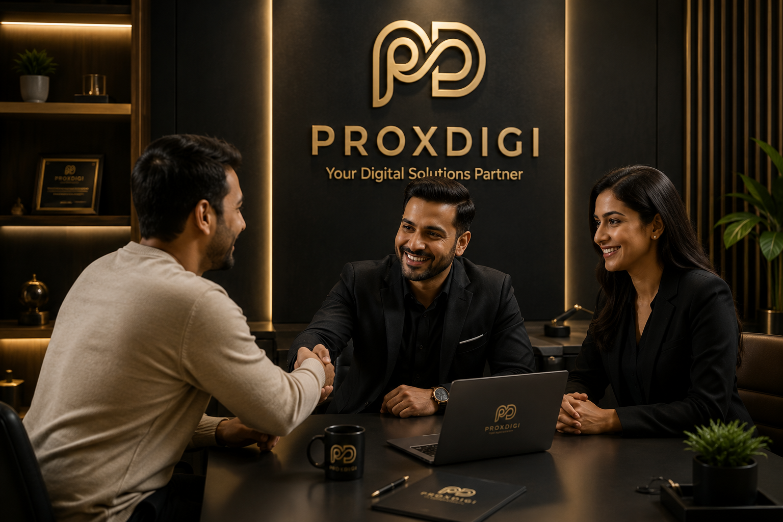 Client promise concept showing a warm trusted professional partnership