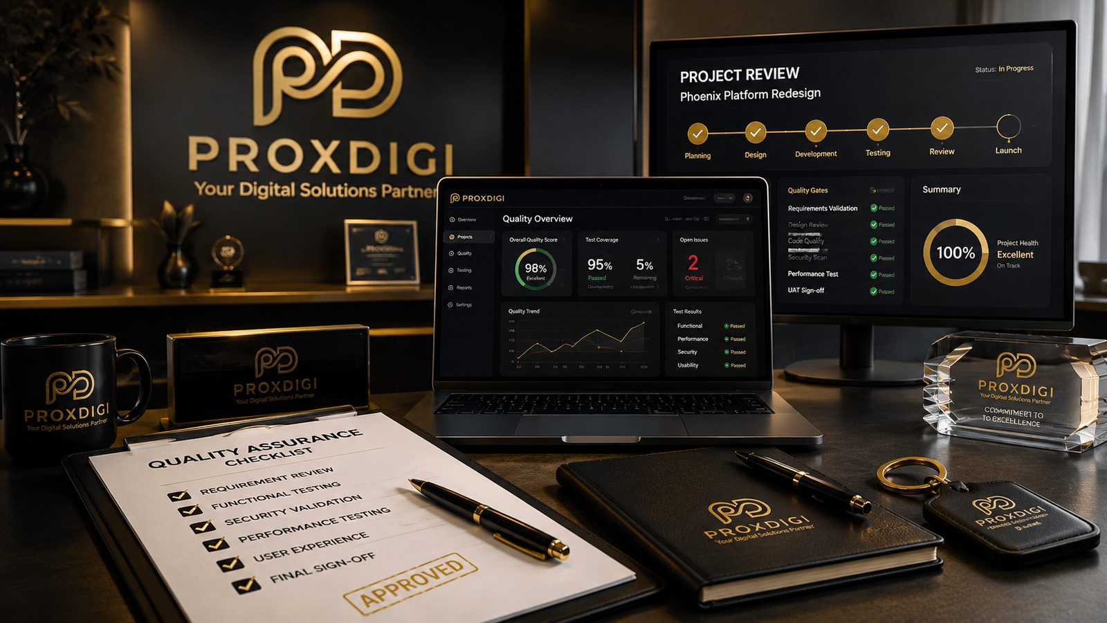 Quality You Can Count On through ProxDigi quality assurance and review