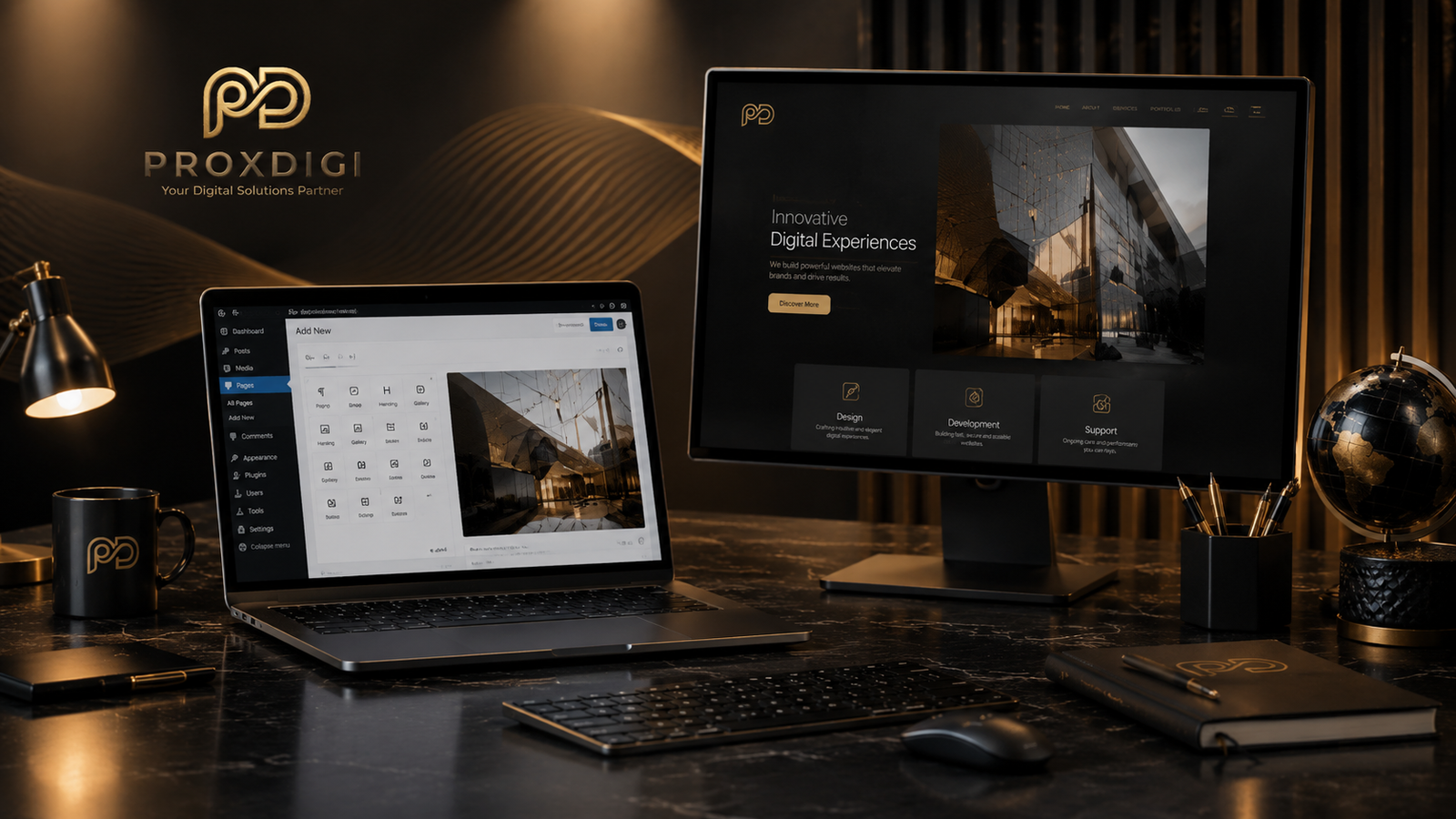 Professional WordPress development workspace