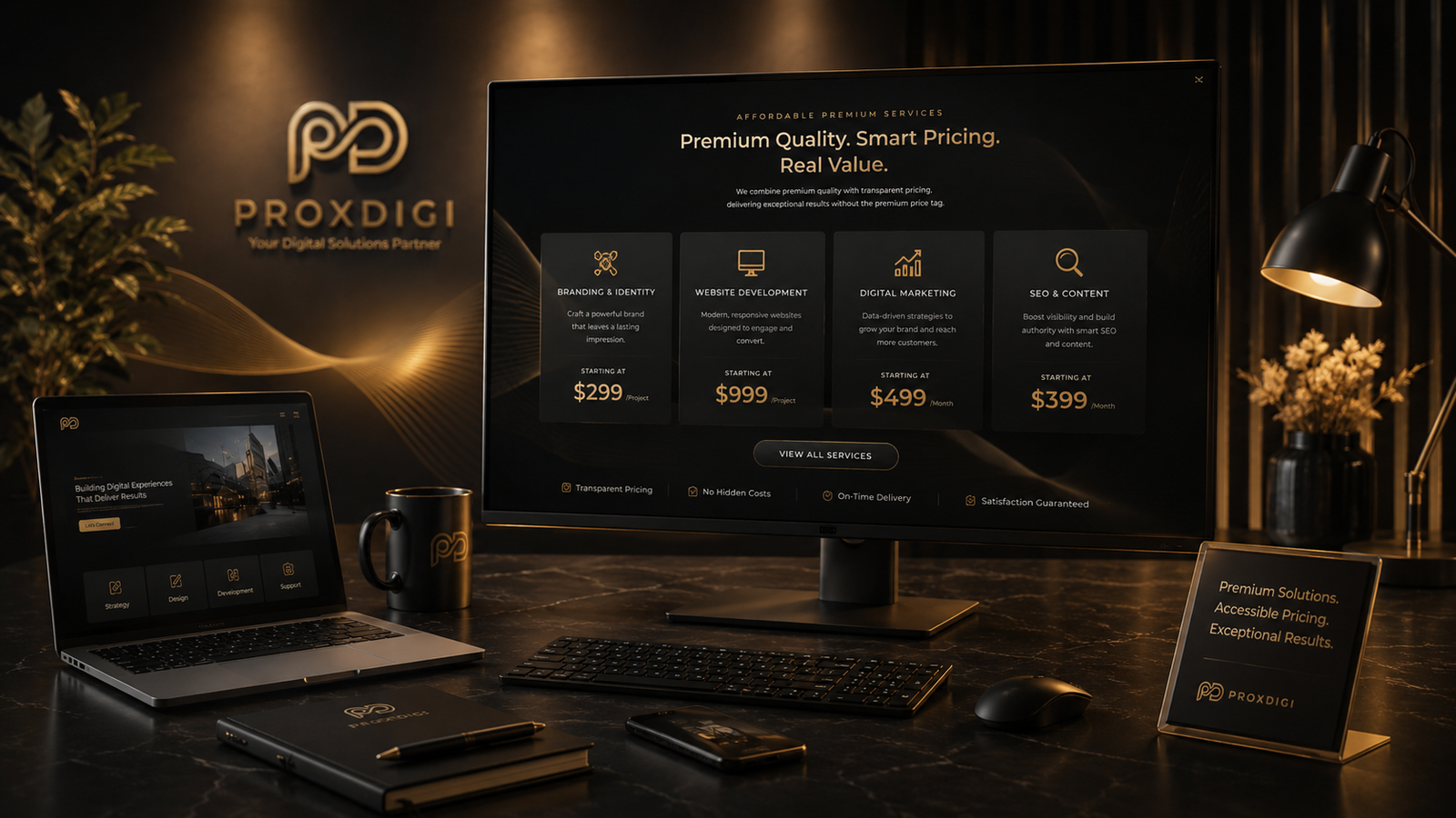 Affordable premium digital services by ProxDigi
