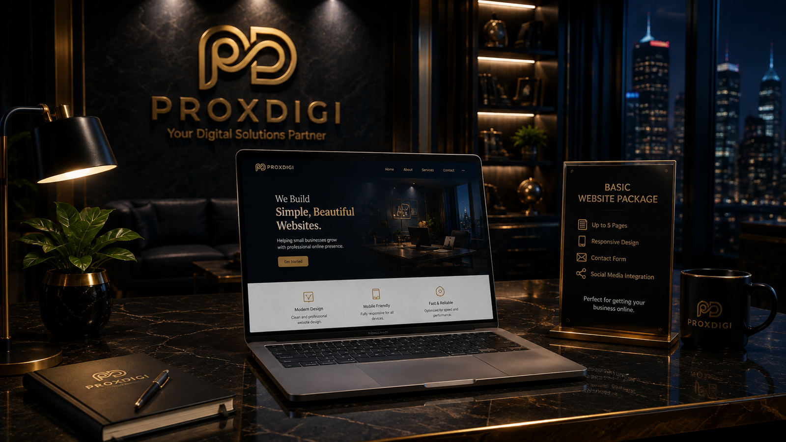 ProxDigi Basic Website Package for starter and small business websites