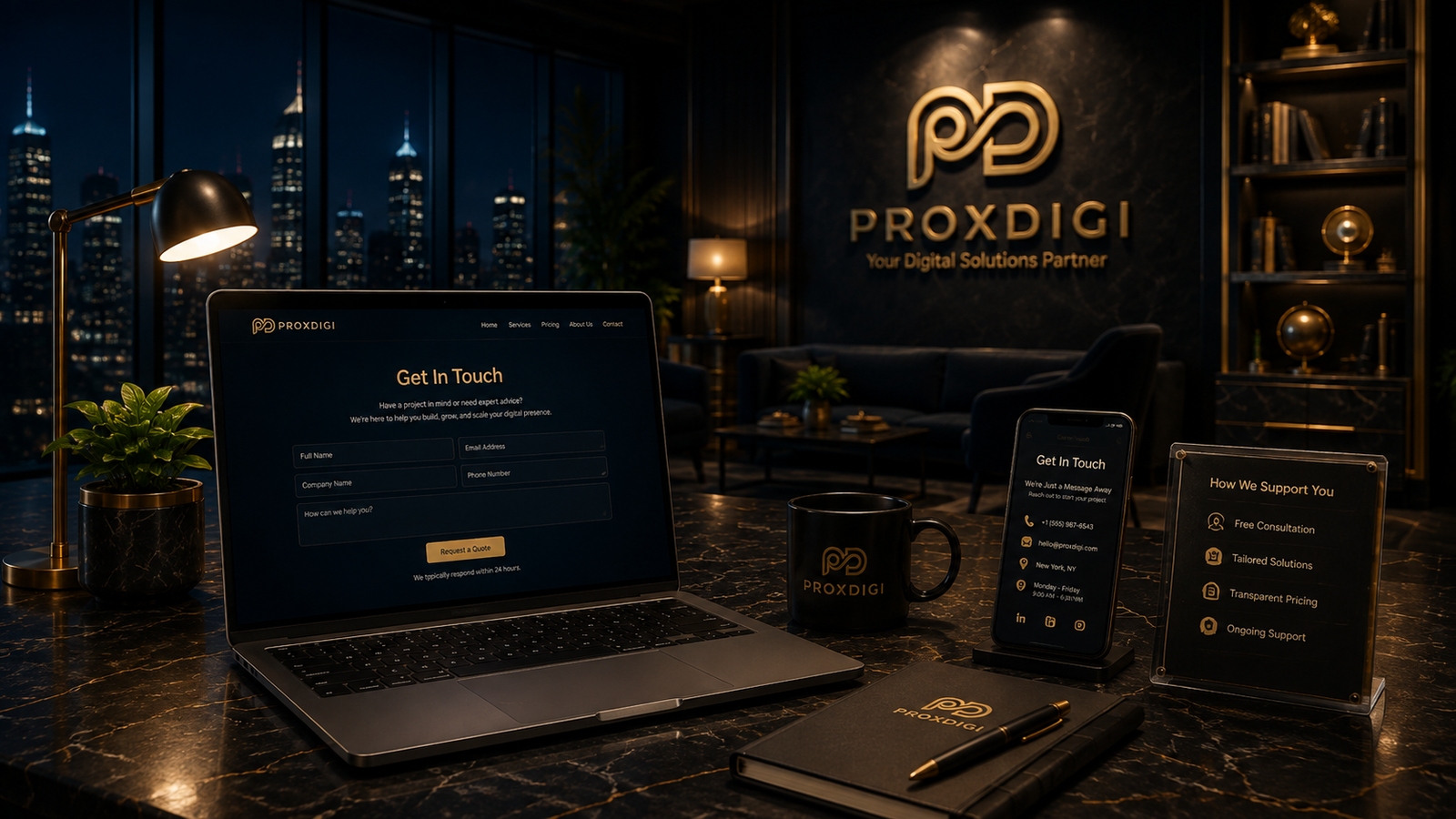 Get in touch with ProxDigi for website pricing and project consultation