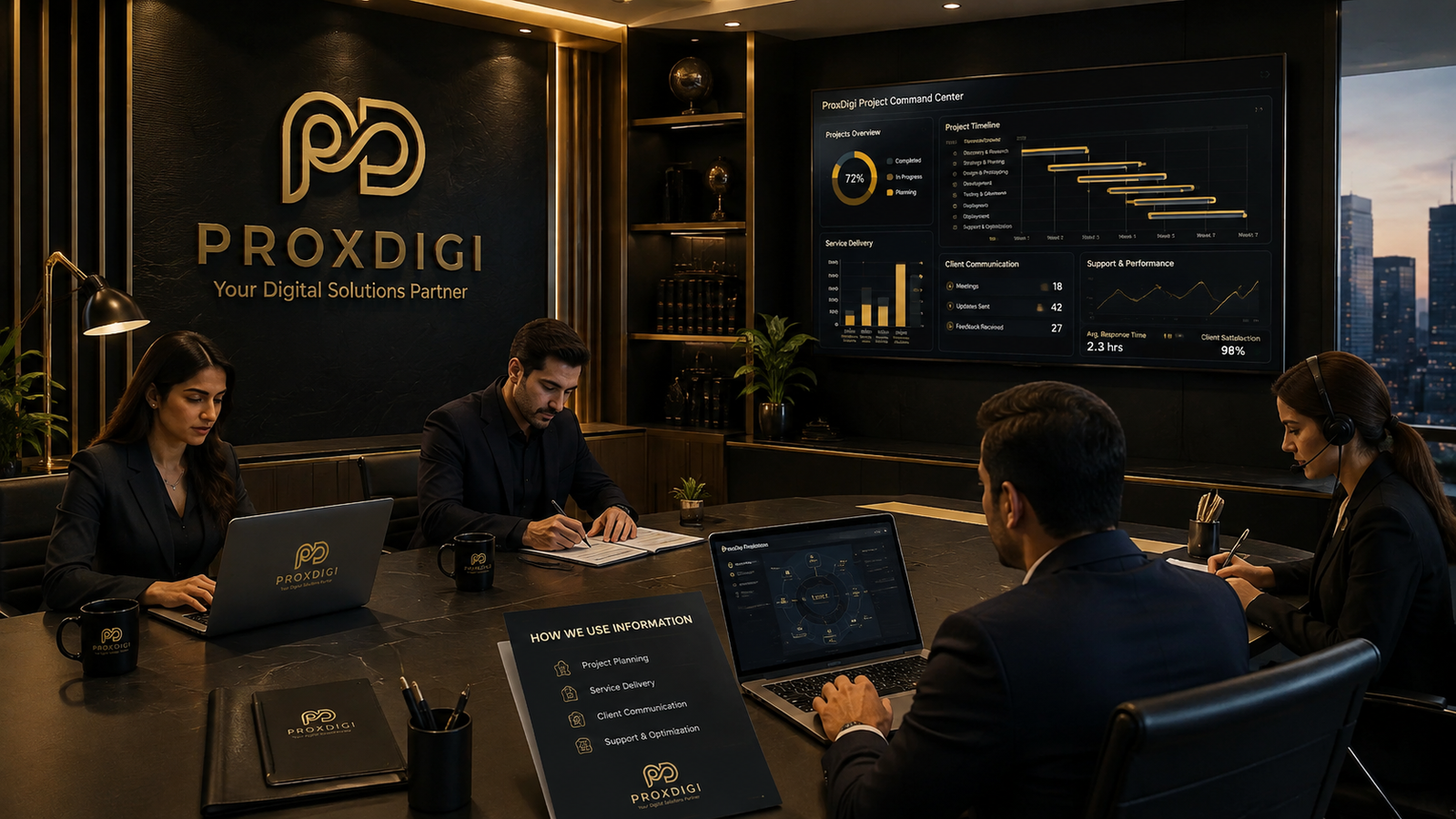 How ProxDigi uses information for project planning and service delivery