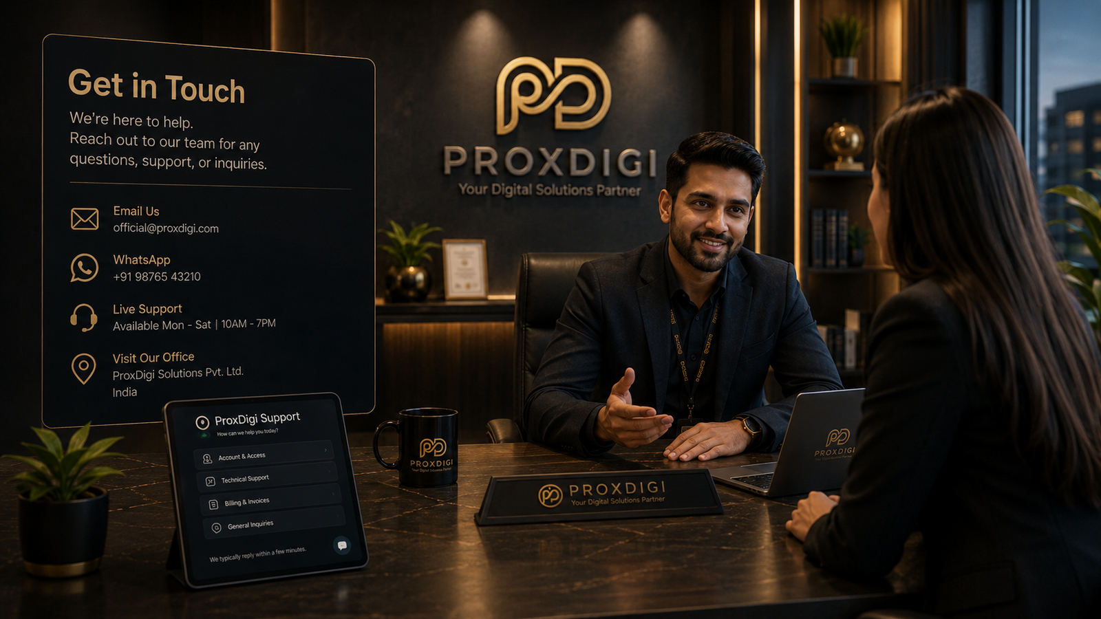 Get in touch with ProxDigi for privacy and service support