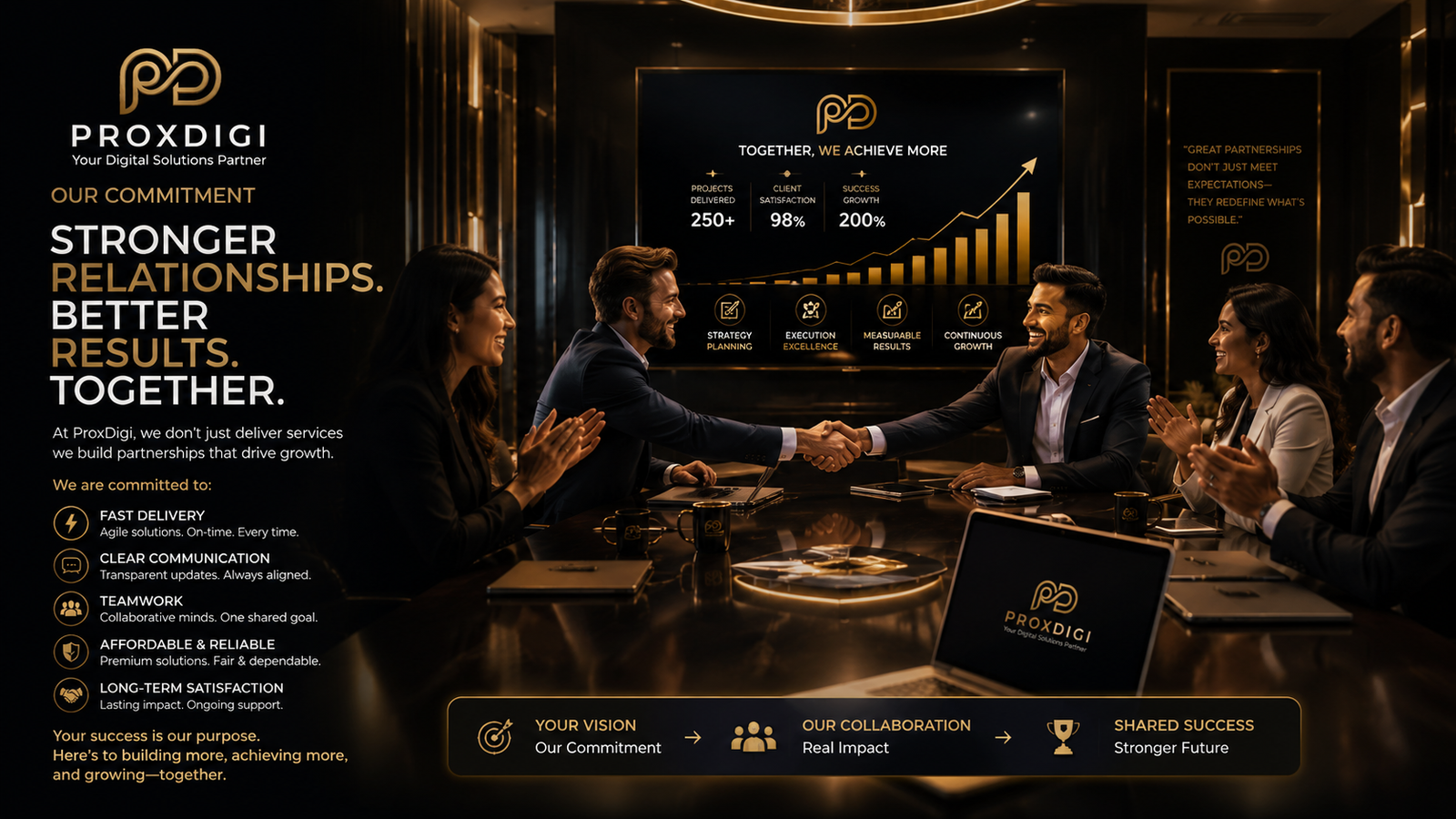 ProxDigi stronger relationships better results together commitment closing visual