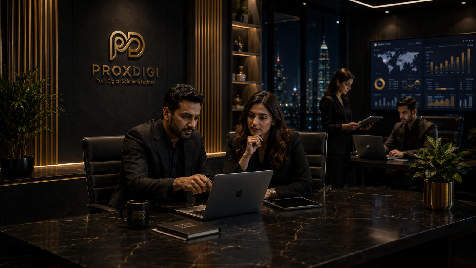 ProxDigi leadership reviewing strategy and project direction